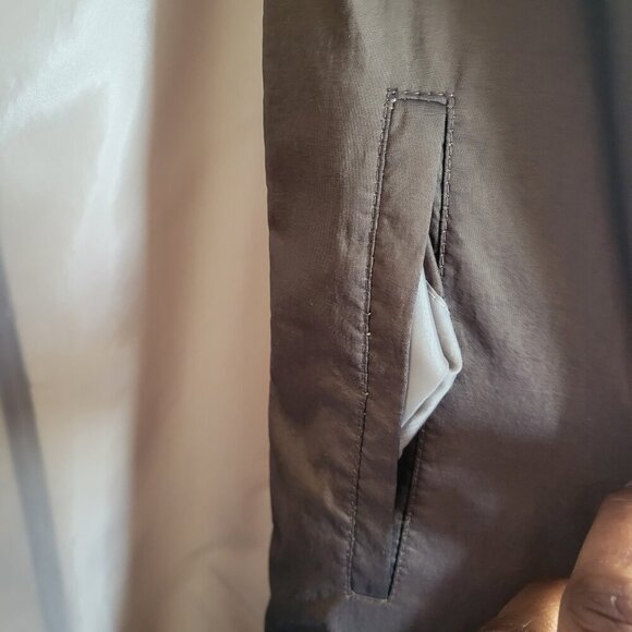 Gallery Woman Long- Hooded Light Beige Overcoat w/Removable Hood Liner (2X) - Picture 9 of 14